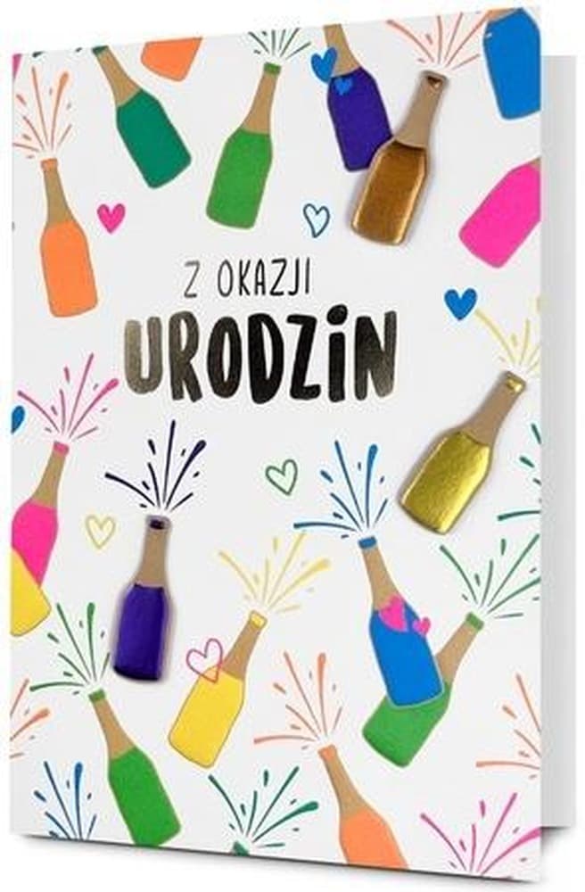 Kartka okolicznościowa B6 Urodziny z kopertą