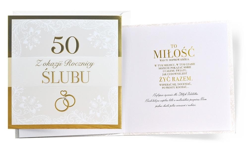 Kartka okolicznościowa Rocznica Ślubu 50 lat Primus Kukartka