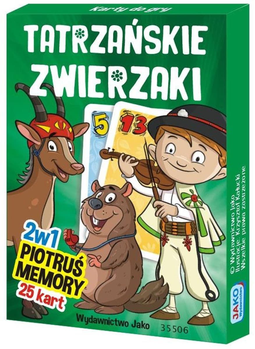 Karty Piotruś Memory Tatrzańskie zwierzaki