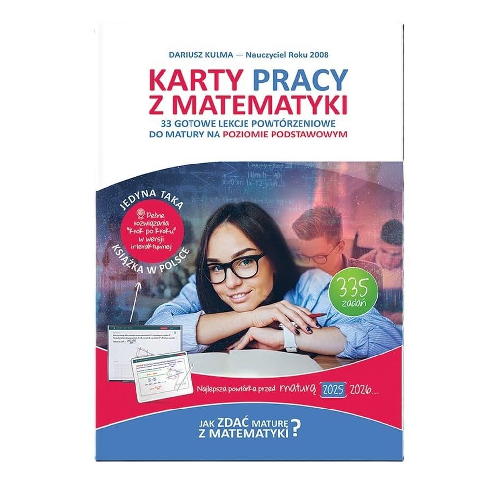 Karty Pracy z matematyki - 33 lekcje do matury podstawowej