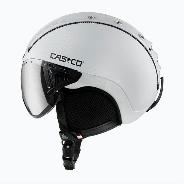 Kask narciarski CASCO SP-2 Carbonic Visor biały rozmiar S 52-54 cm