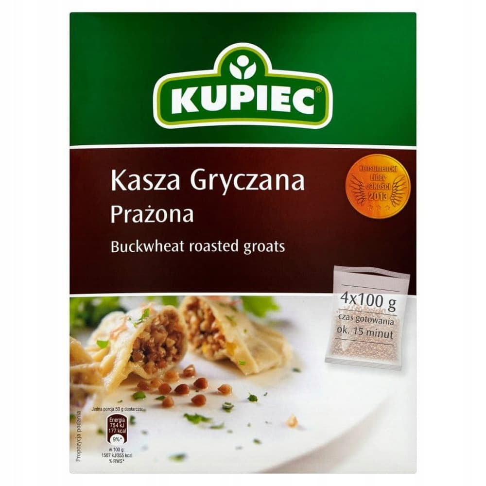 KUPIEC Kasza gryczana prażona 4x100 g
