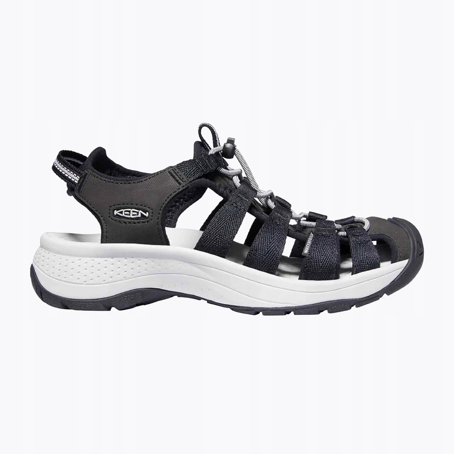 Keen Astoria West Sandal - damskie sandały trekkingowe, czarno-szare, rozmiar 38