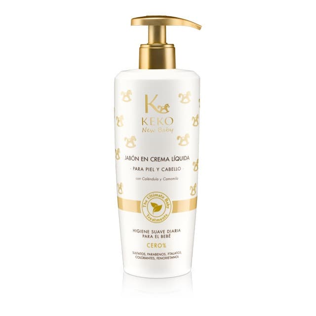 KEKO New Baby - Mydło w płynie dla niemowląt i dzieci, delikatne oczyszczanie, 500ml