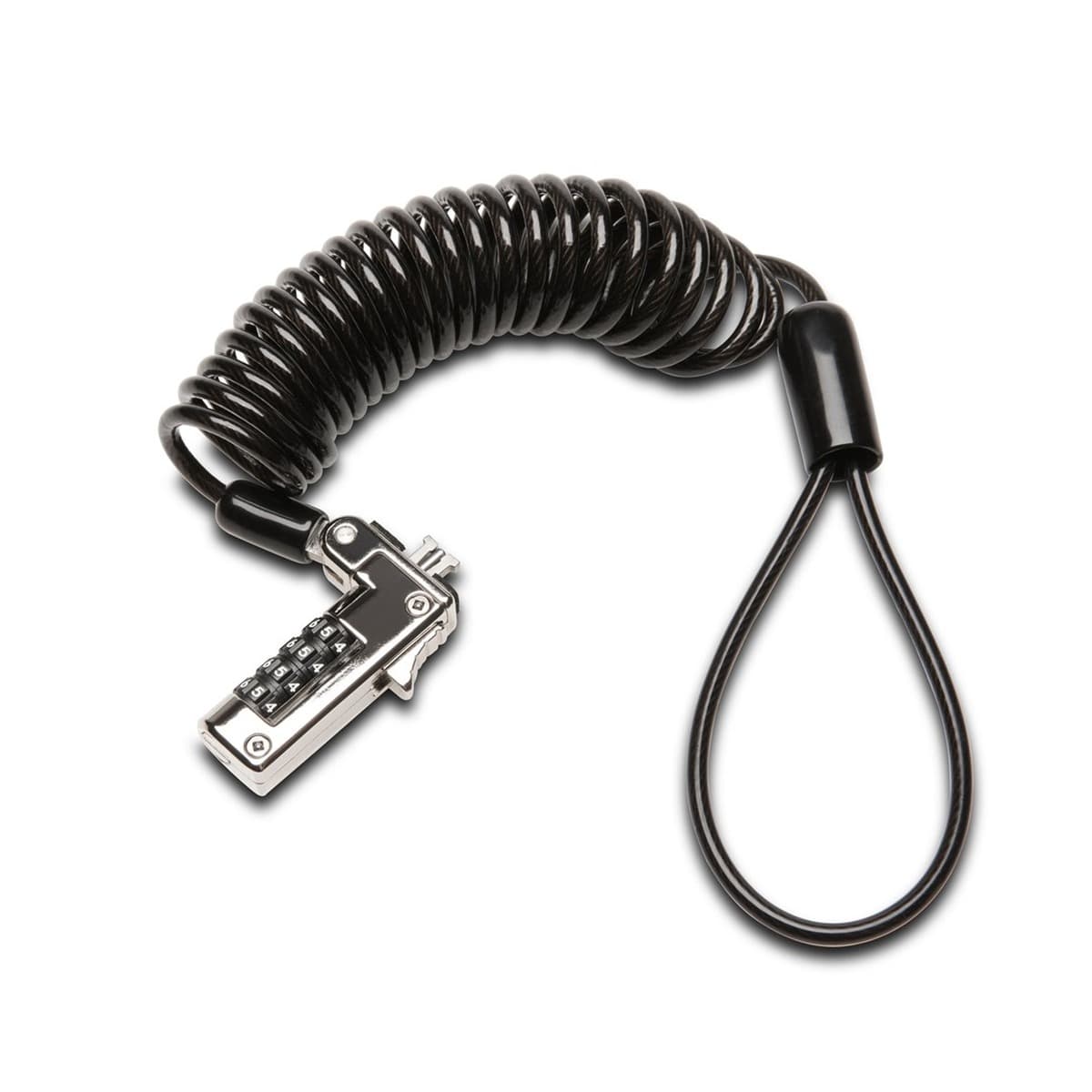 Kensington K60627WW Zapięcie do Kabli 1,8m, Czarne/Metaliczne, Zamek Szyfrowy NanoSaver