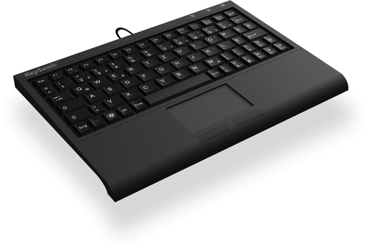 KeySonic ACK-3410 Klawiatura Biurowa USB QWERTZ Niemiecki Czarny