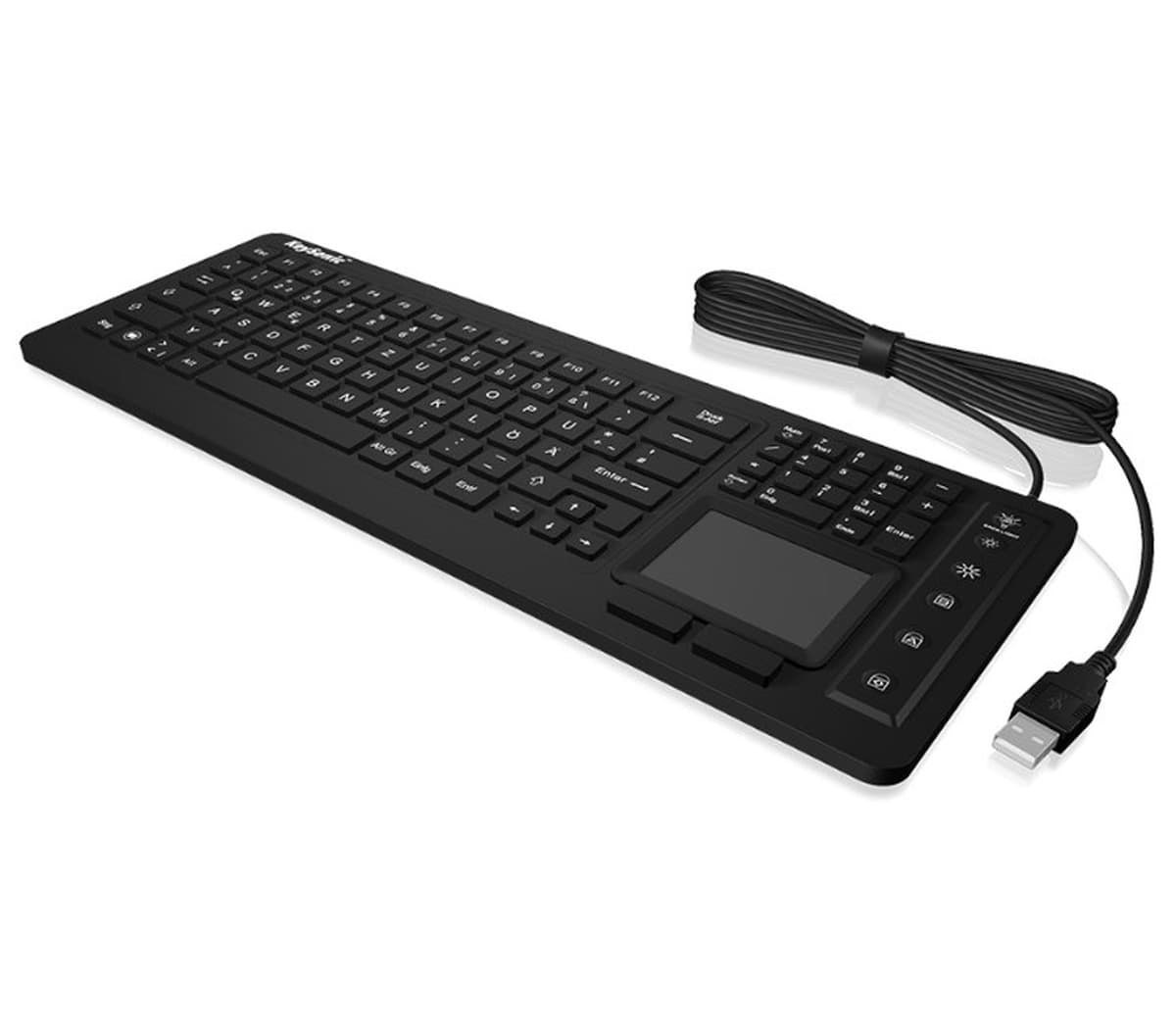 KeySonic KSK-6231 INEL (DE) Klawiatura Przemysłowa USB QWERTZ Niemiecki Czarny