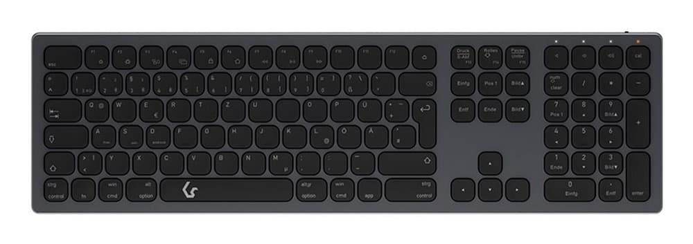 KeySonic KSK-8023BTRF (DE) Klawiatura Bluetooth QWERTZ Niemiecki Antracyt/Czarny