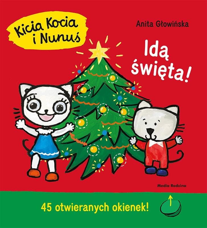 Kicia Kocia i Nunuś Idą święta - książka z okienkami