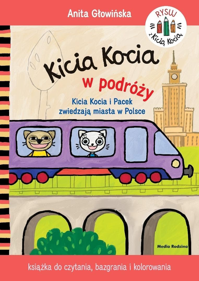 Kicia Kocia w podróży - kolorowanka dla dzieci 24 strony