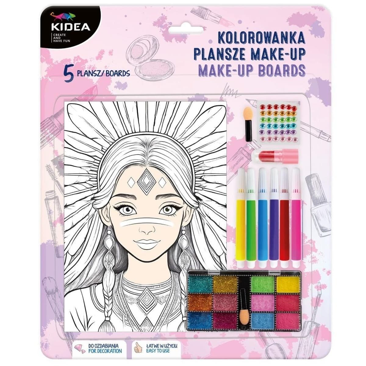 Kidea Kolorowanka Plansze Make-Up