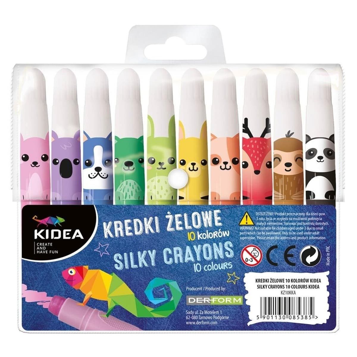 Kidea Kredki żelowe 10 kolorów