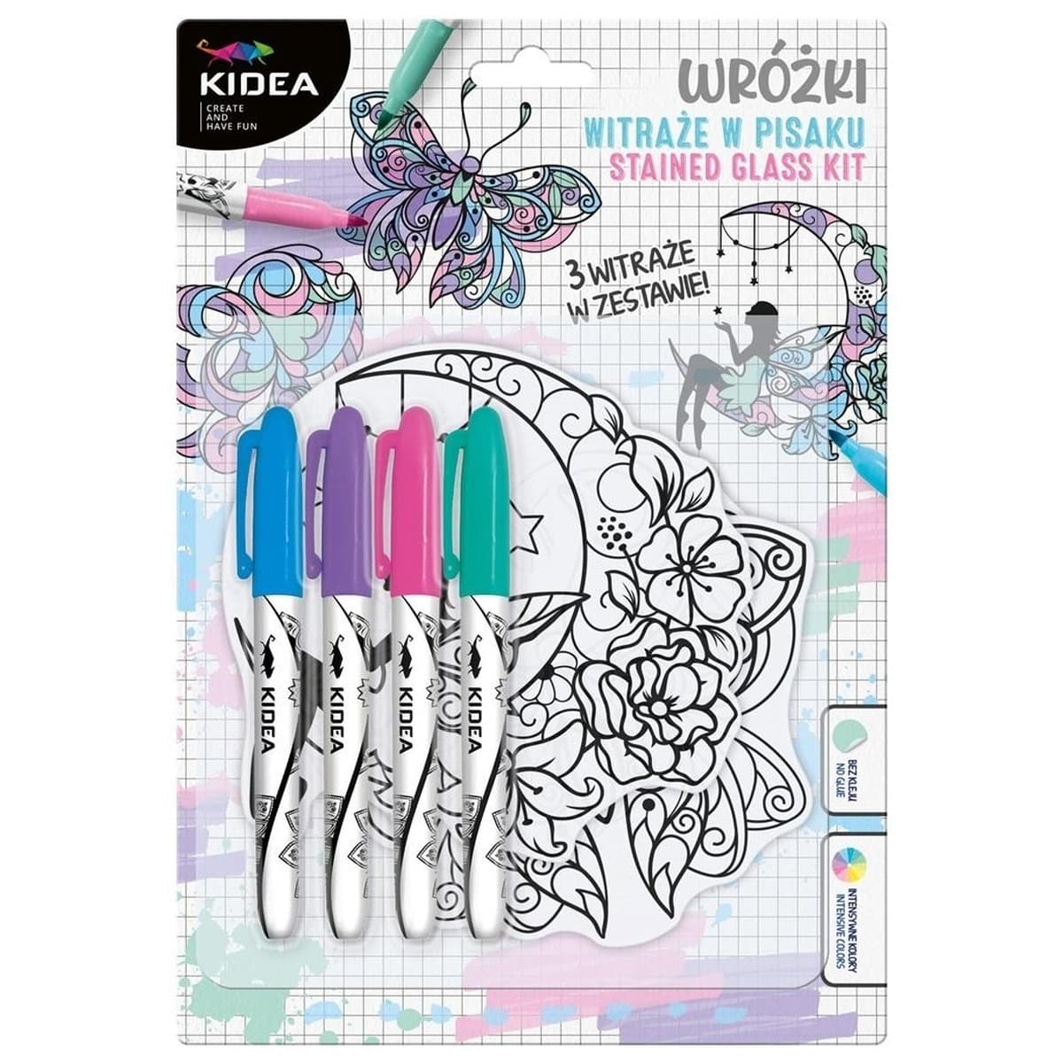 Kidea Markery do witraży 4 kolory