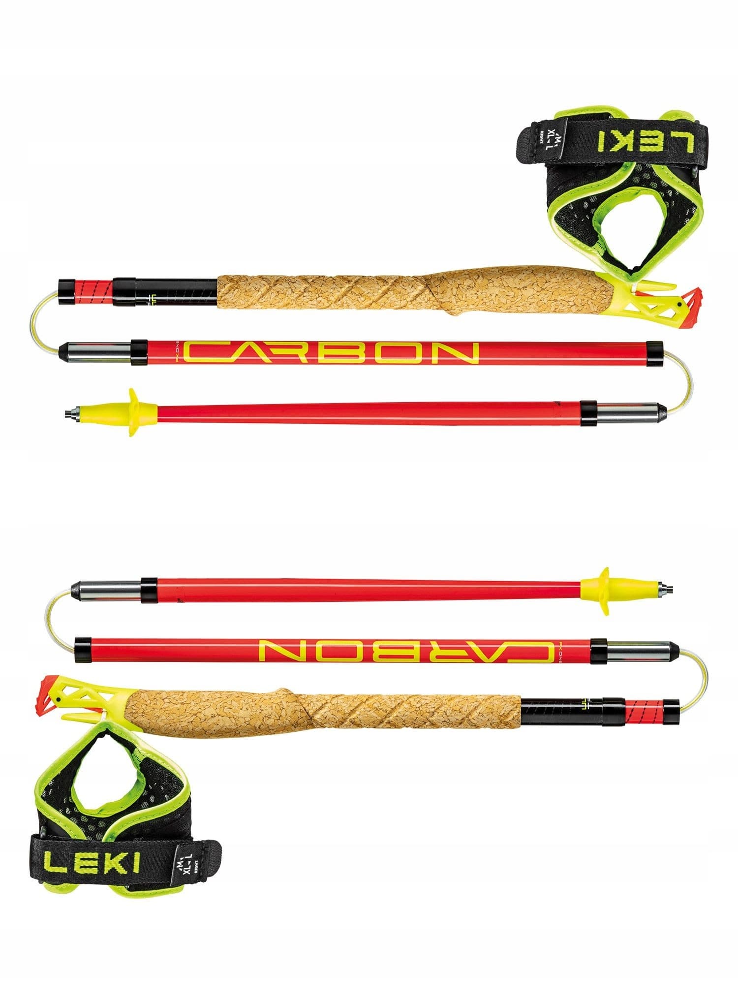Kije do biegania Leki Ultratrail FX.One Superlite - pink/orange, 120 cm