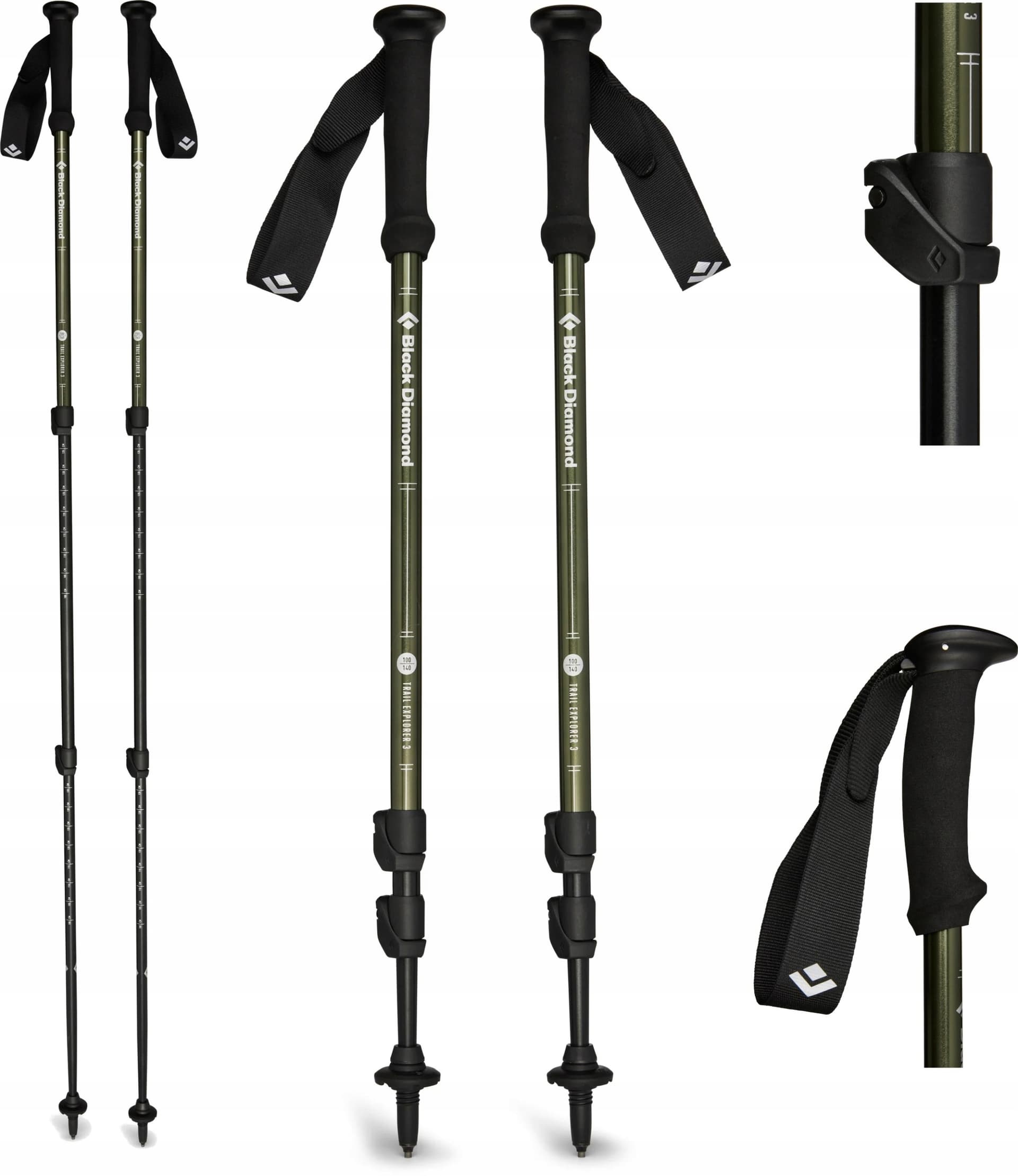 Kije trekkingowe Black Diamond Explorer 3 - tundra