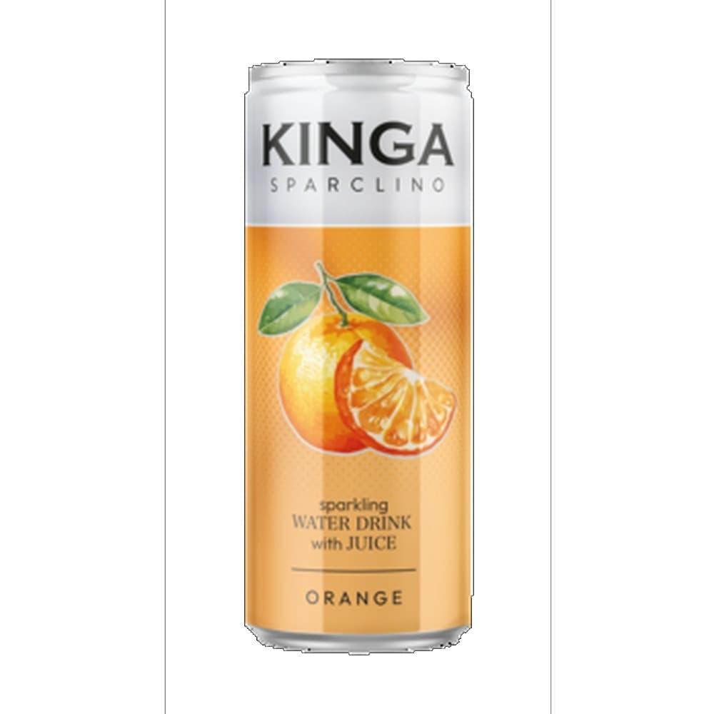 Kinga Sparclino Water Drink – Orange 250ml KAUCJA