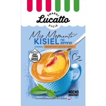 Kisiel na zimno brzoskwinia & zielona herbata Lucatto Mio Momento 35g