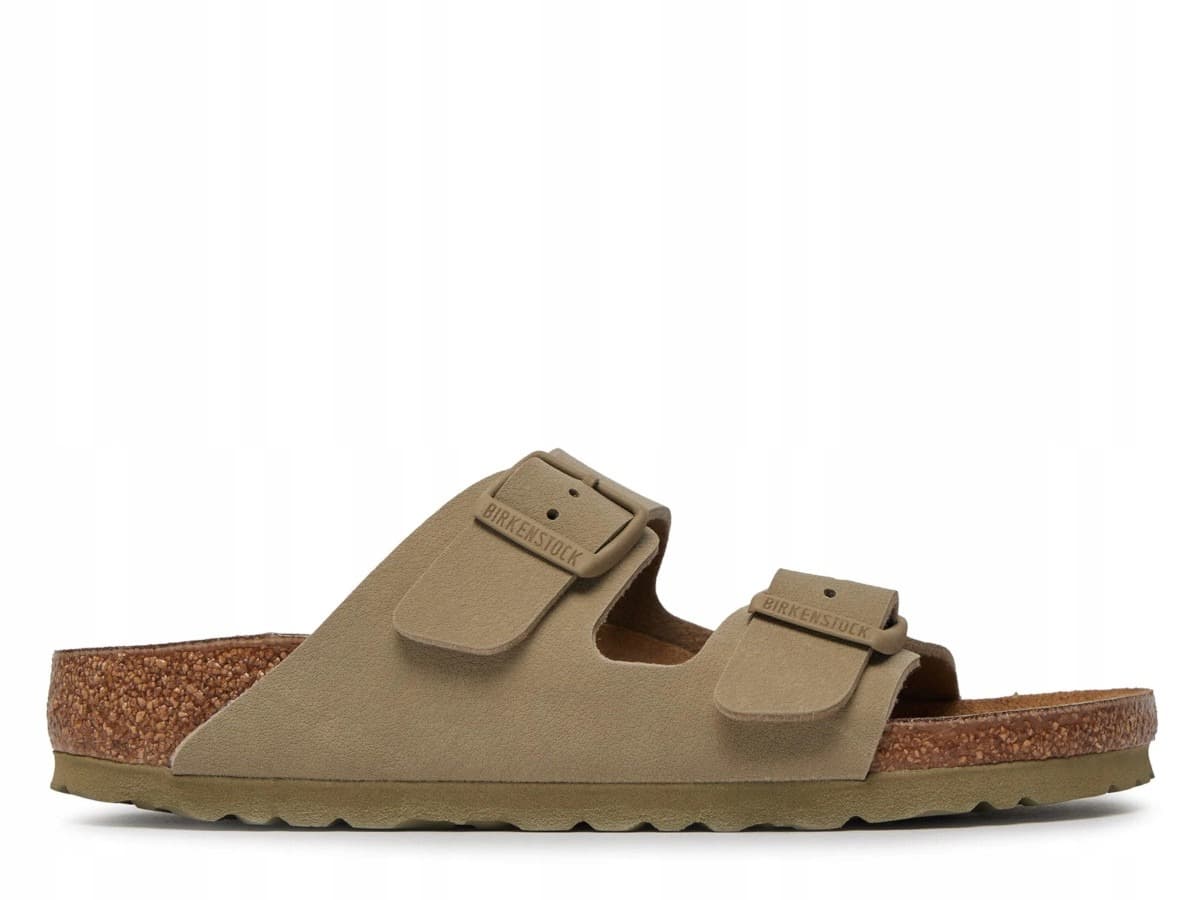 Klapki damskie Birkenstock Arizona Birko-Flor - faded khaki, rozmiar 36