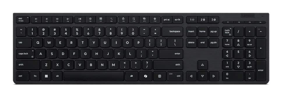 Klawiatura bezprzewodowa Bluetooth Lenovo Professional Rechargeable US Grey