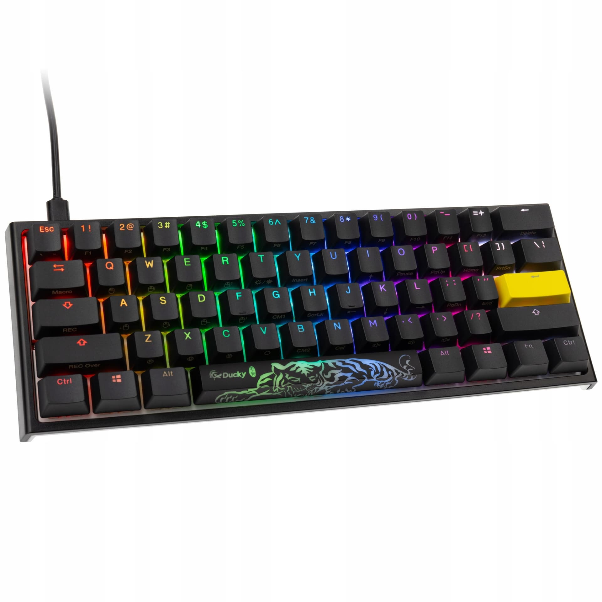 Ducky One 2 Pro Mini Klawiatura Gamingowa USB RGB Cherry Silver