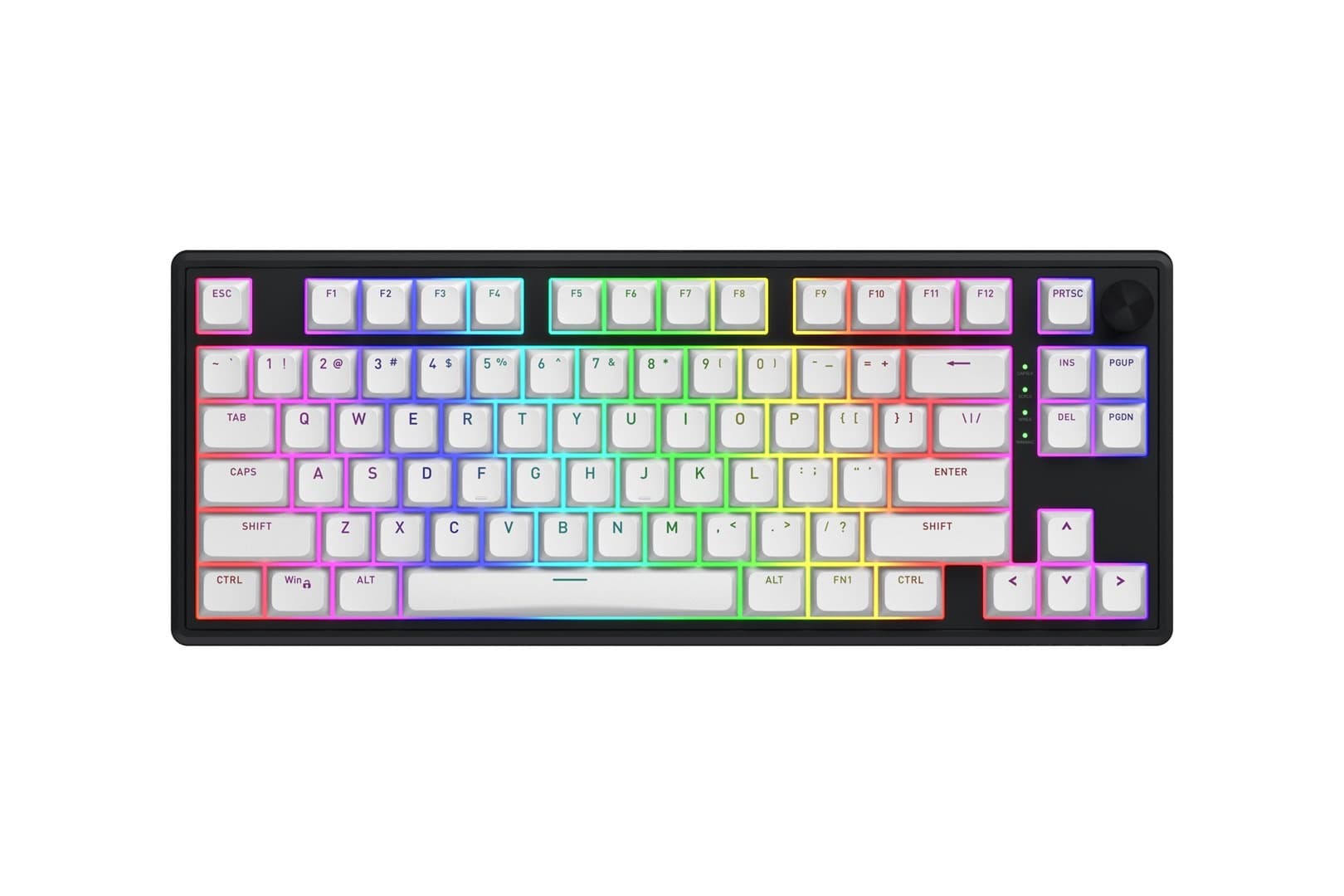 Klawiatura gamingowa HATOR Skyfall 80 MAG ULTRA 8K USB QWERTY US English Czarny, Biały