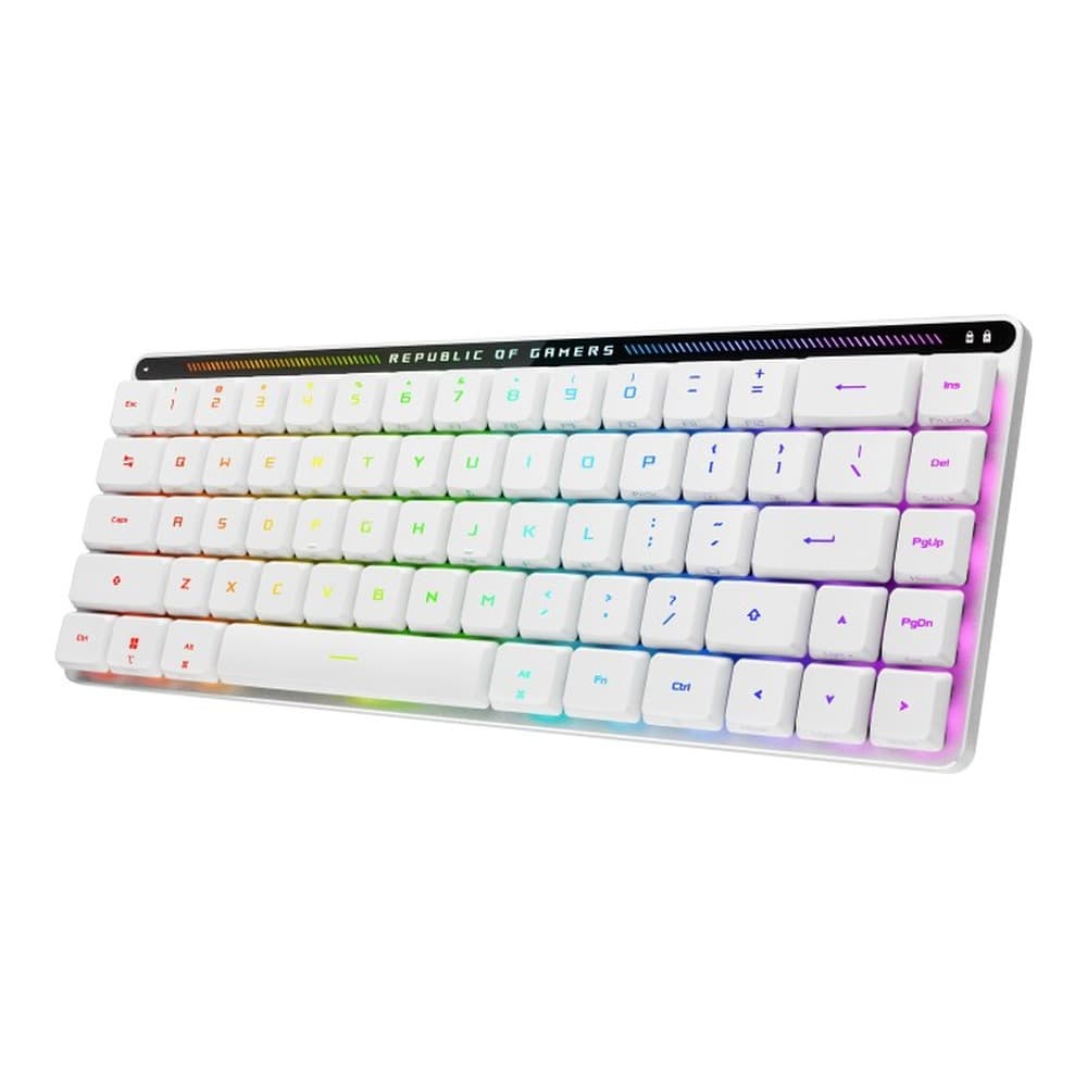 ASUS ROG Falchion RX Low Profile Klawiatura Gamingowa USB RF Wireless Bluetooth QWERTZ Biała