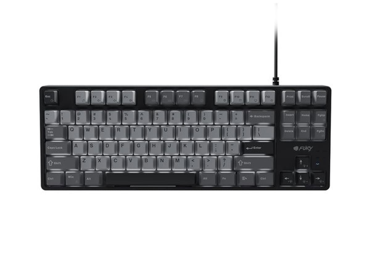 Klawiatura mechaniczna dla graczy FURY KANABO K2 US, białe podświetlenie, czarno-szara