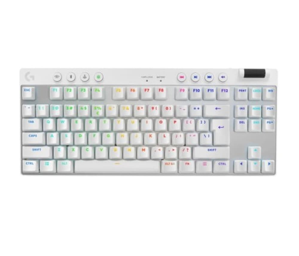 Klawiatura mechaniczna Logitech G PRO X TKL - biała, bezprzewodowa, RGB