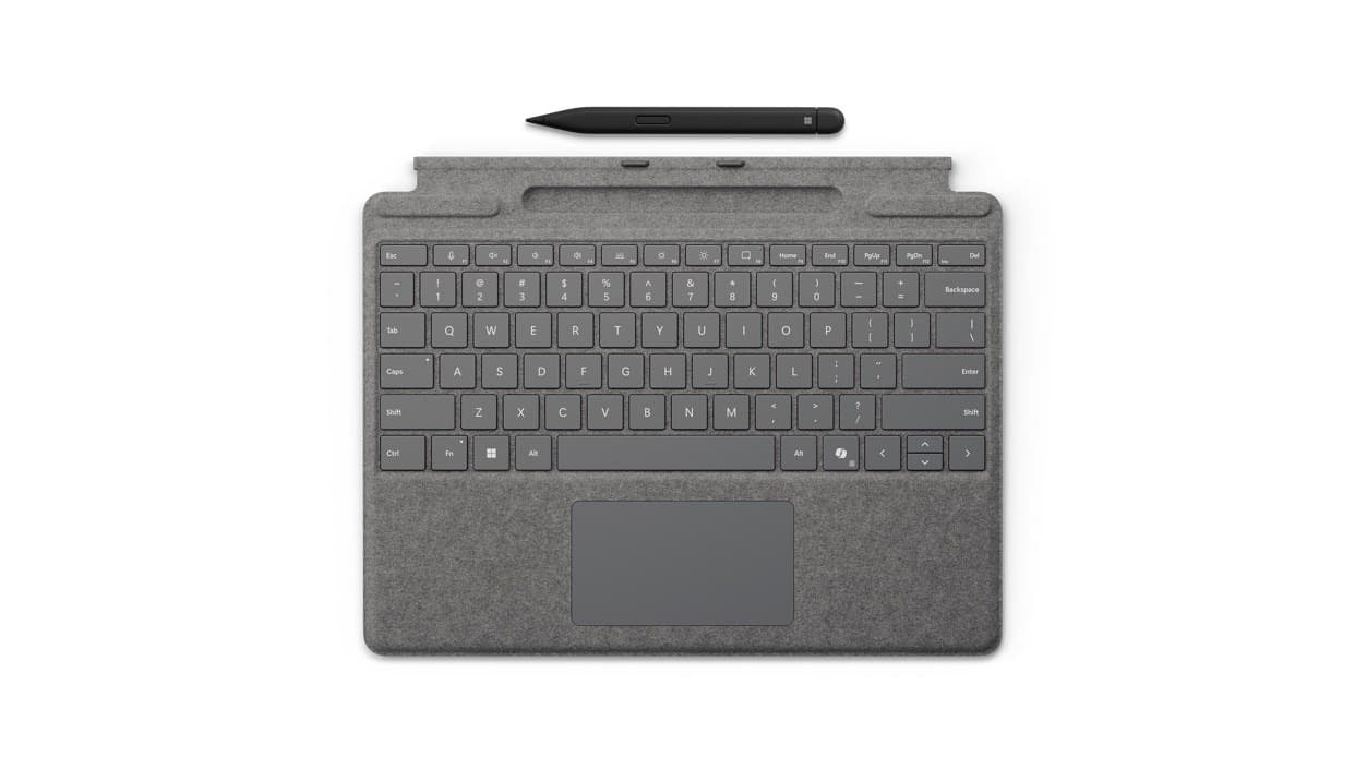 Klawiatura Microsoft Surface Pro Signature Type Cover Platinum Niemcy