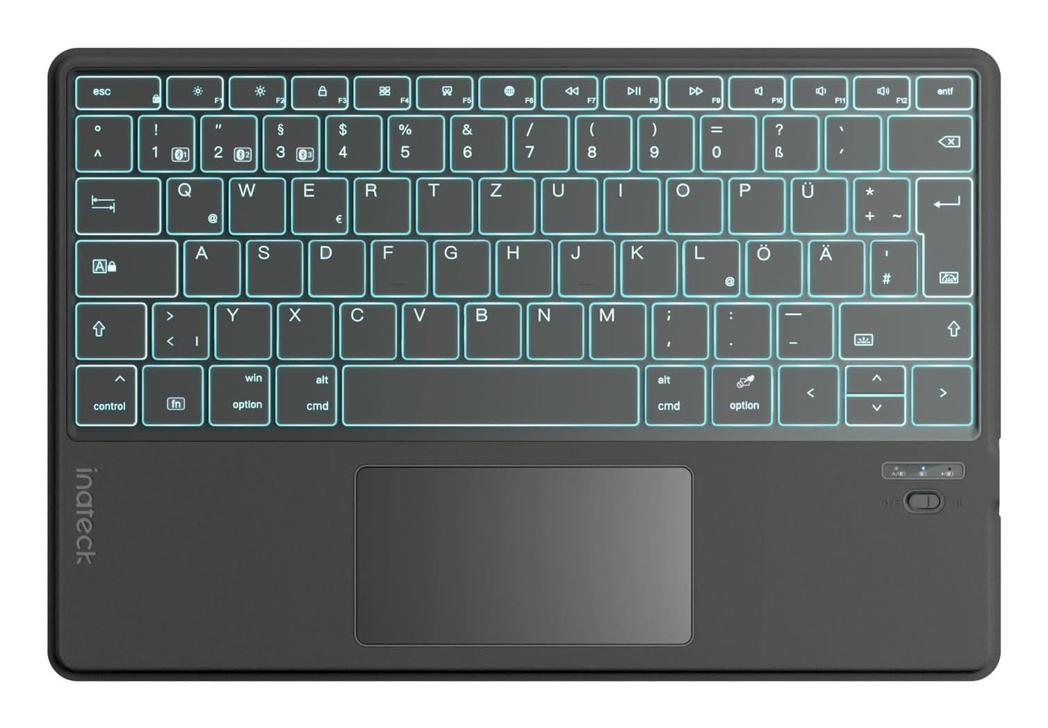Klawiatura tabletowa INATECK QWERTZ szara