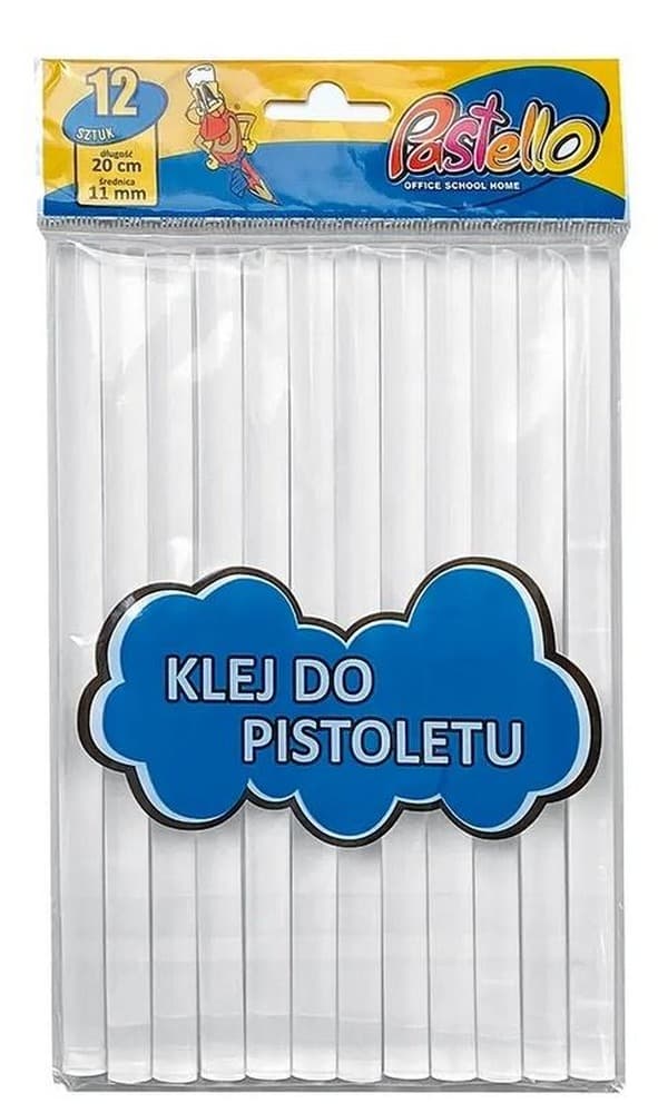 Klej termotopliwy do pistoletu 11 mm x 20 cm 12 sztuk