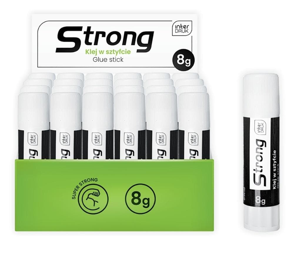 Klej w sztyfcie Strong 8 g zestaw 24 sztuki