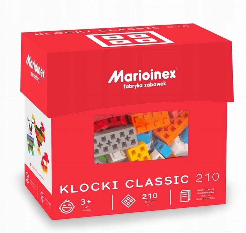 Klocki konstrukcyjne Marioinex classic, 210 elementów