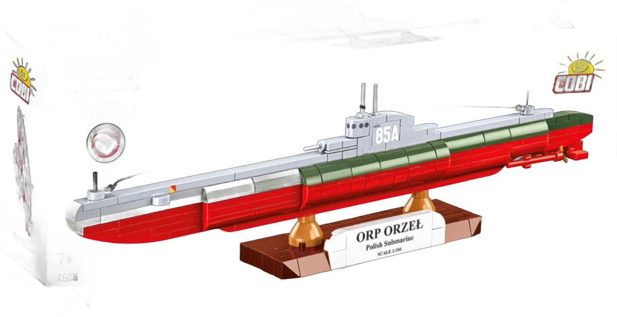 Klocki konstrukcyjne ORP Orzeł COBI