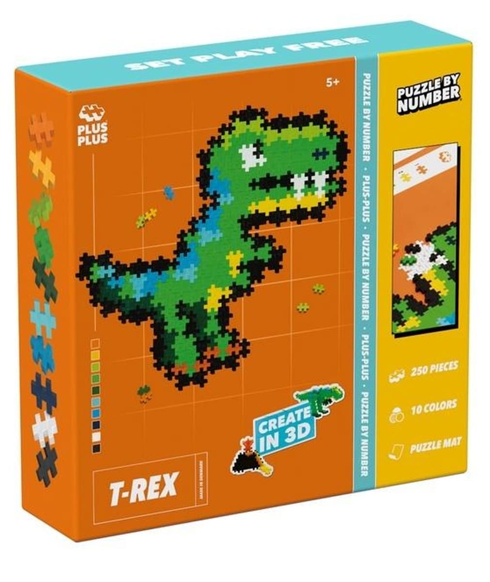 Klocki konstrukcyjne Plus-Plus T-Rex 250 elementów