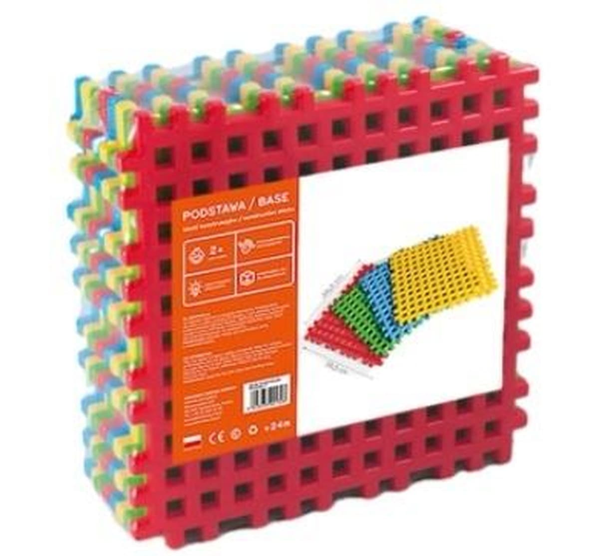 Klocki konstrukcyjne Waffle Podstawa 8 elementów