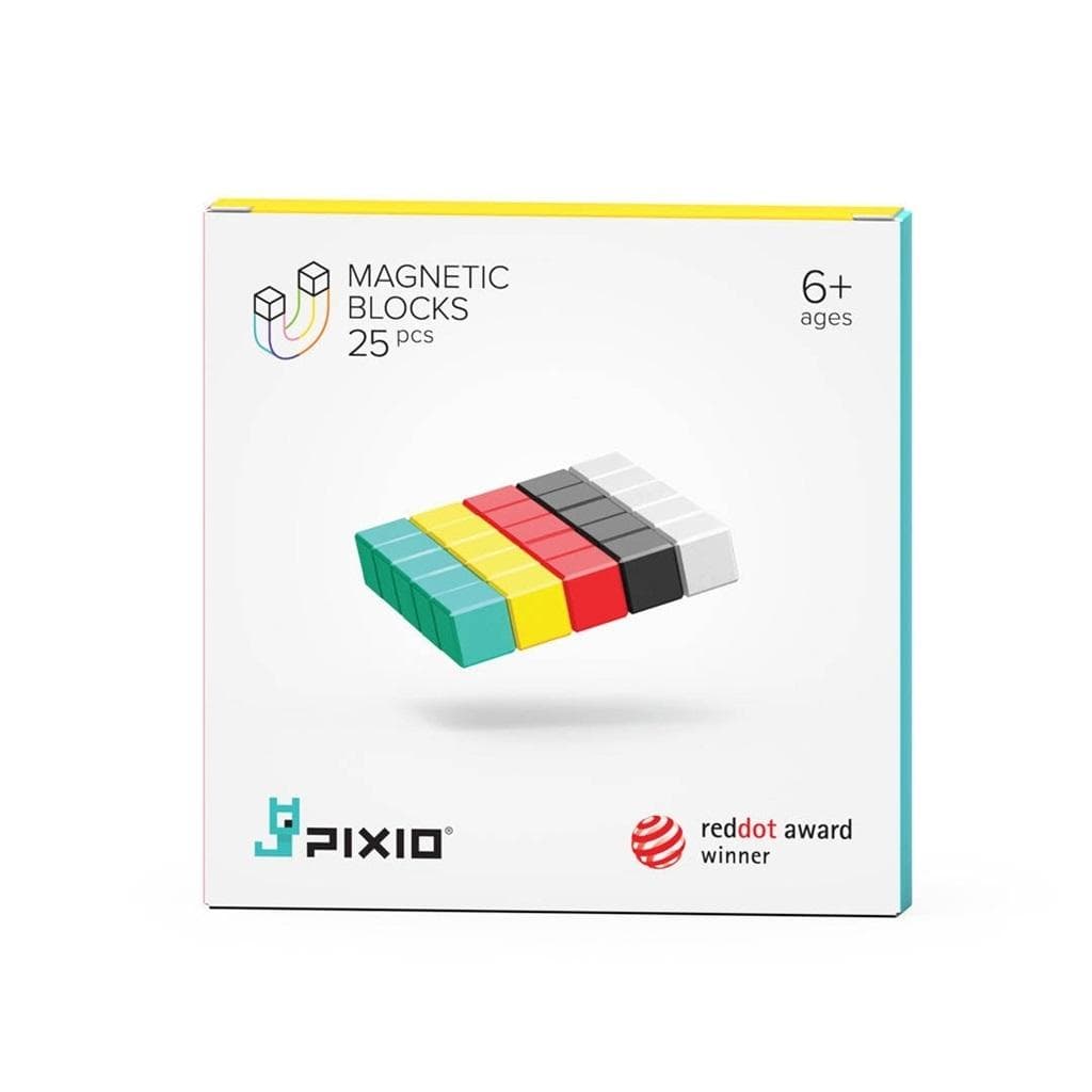 Klocki magnetyczne Pixio 25 elementów w 6 kolorach