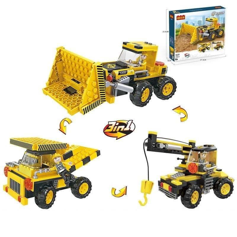 Klocki maszyna budowlana 166 elementów Macyszyn Toys