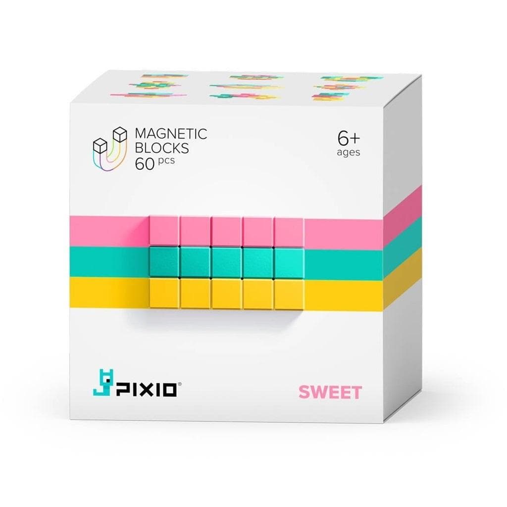 Klocki magnetyczne Pixio 60 elementów Sweet
