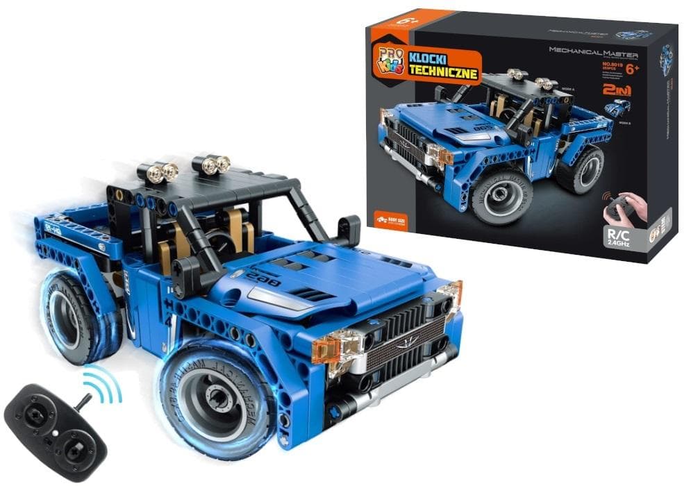 Klocki techniczne 2w1 auto terenowe zdalnie sterowane
