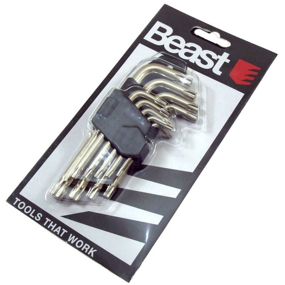 Klucze Torx z otworem BEAST 9 sztuk