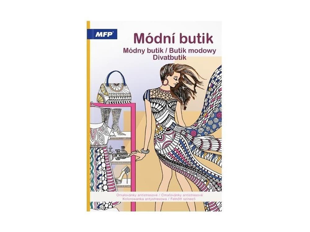 Kolorowanka antystresowa z motywami butiku modowego