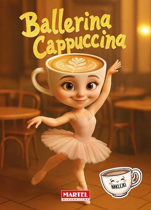 Kolorowanka z naklejkami Ballerina Cappuccina - Agata Niemirska