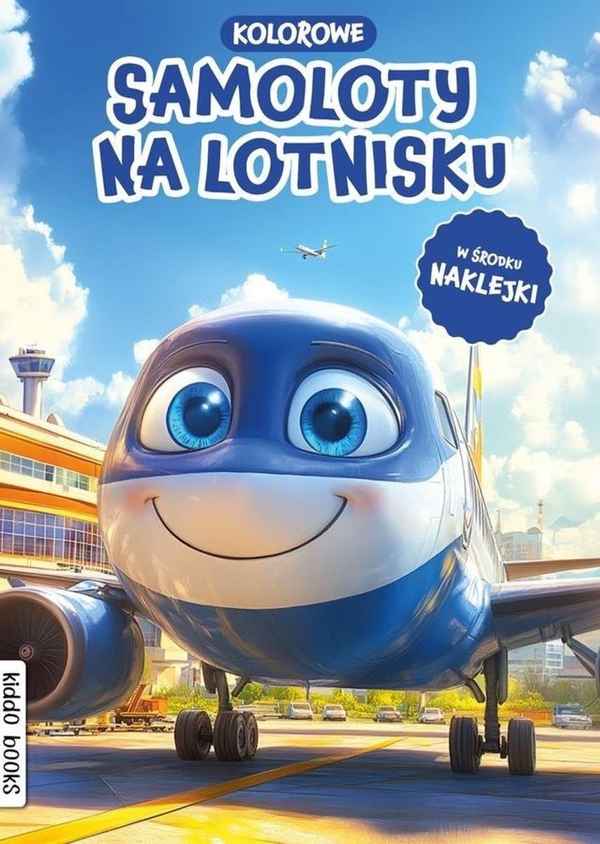 Kolorowanka dla dzieci Samoloty na lotnisku