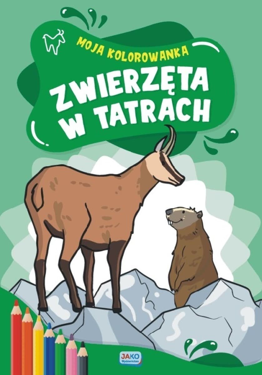 Kolorowanka dla dzieci Zwierzęta w Tatrach