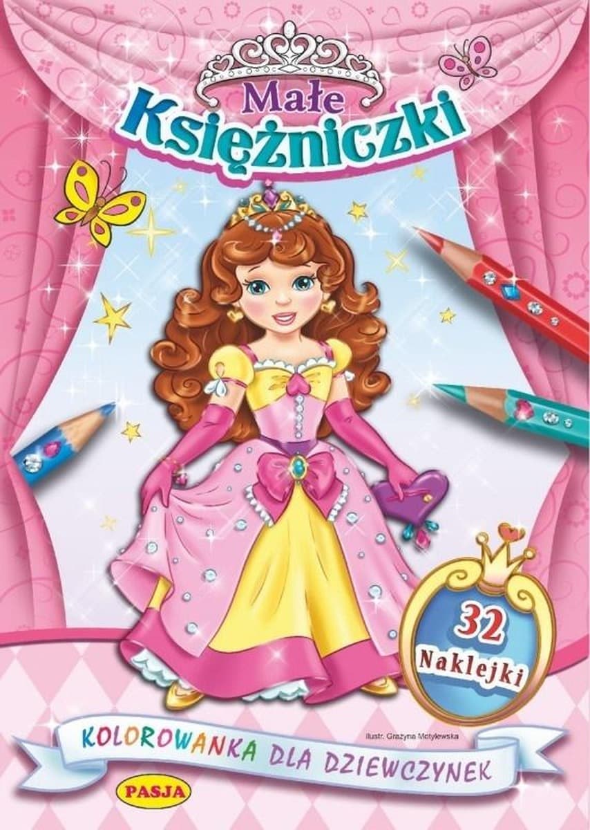 Kolorowanka dla dziewczynek Małe księżniczki