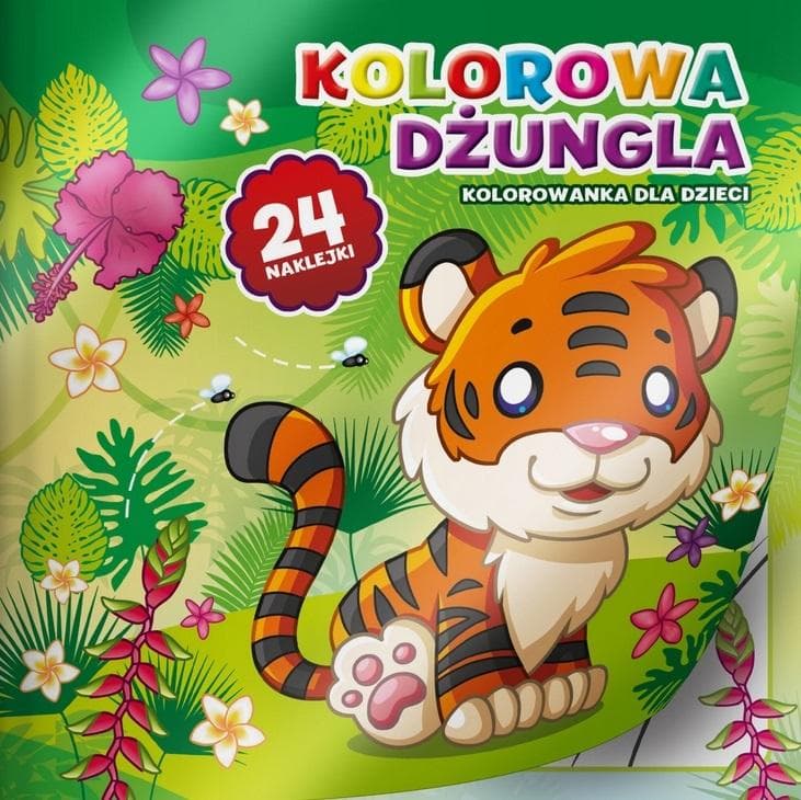 Kolorowanka dla dzieci Kolorowa Dżungla