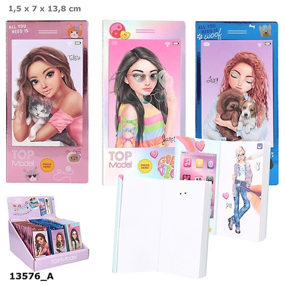 Top Model Kolorowanka Mini z Dźwiękiem Telefonu 1szt Mix