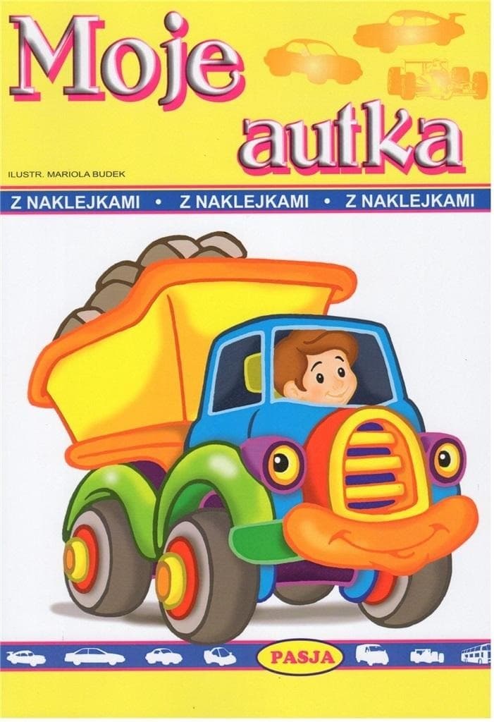 Kolorowanka Moje autka dla dzieci z naklejkami