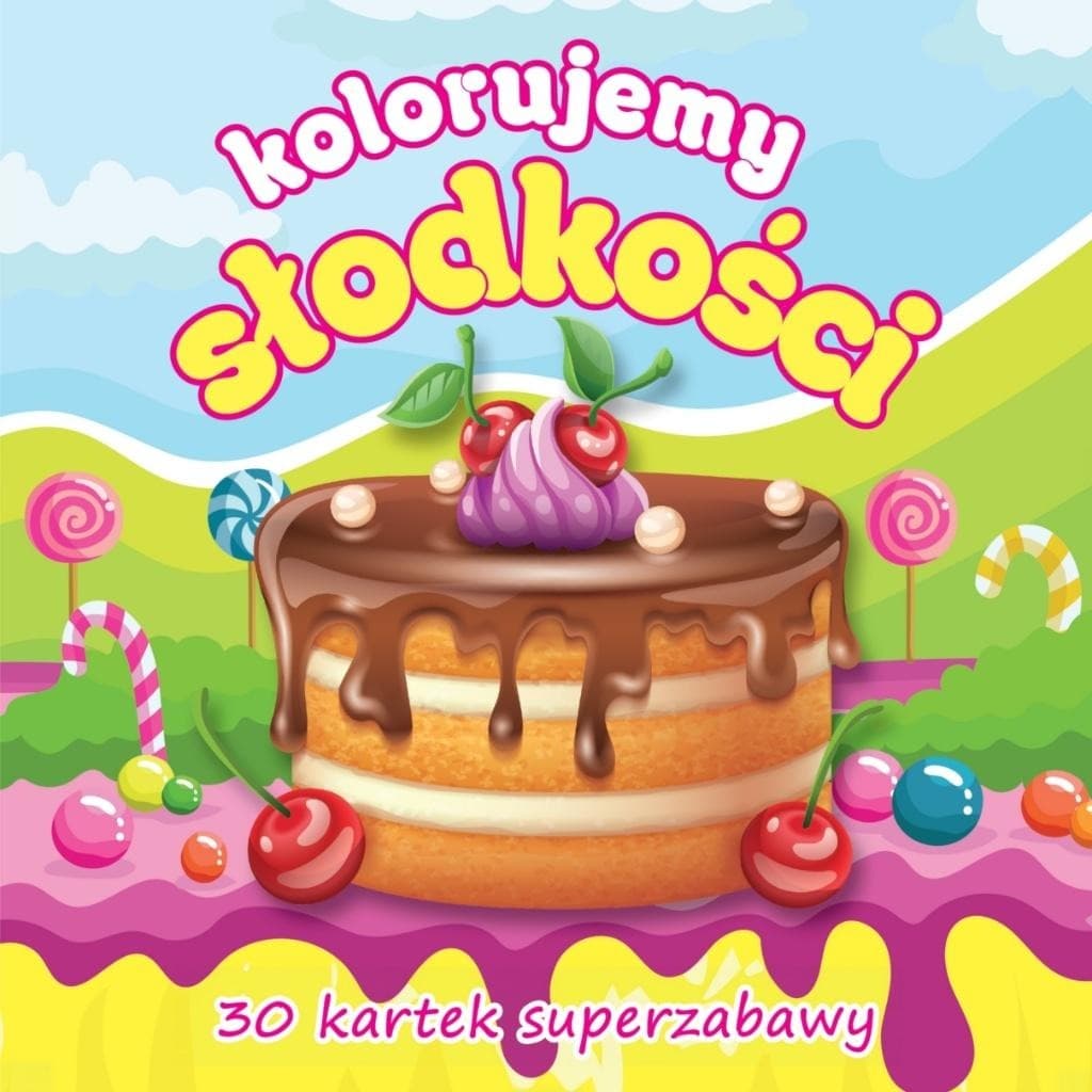 Kolorowanka notesowa dla dzieci Słodkie Motywy 30 kartek